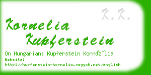 kornelia kupferstein business card